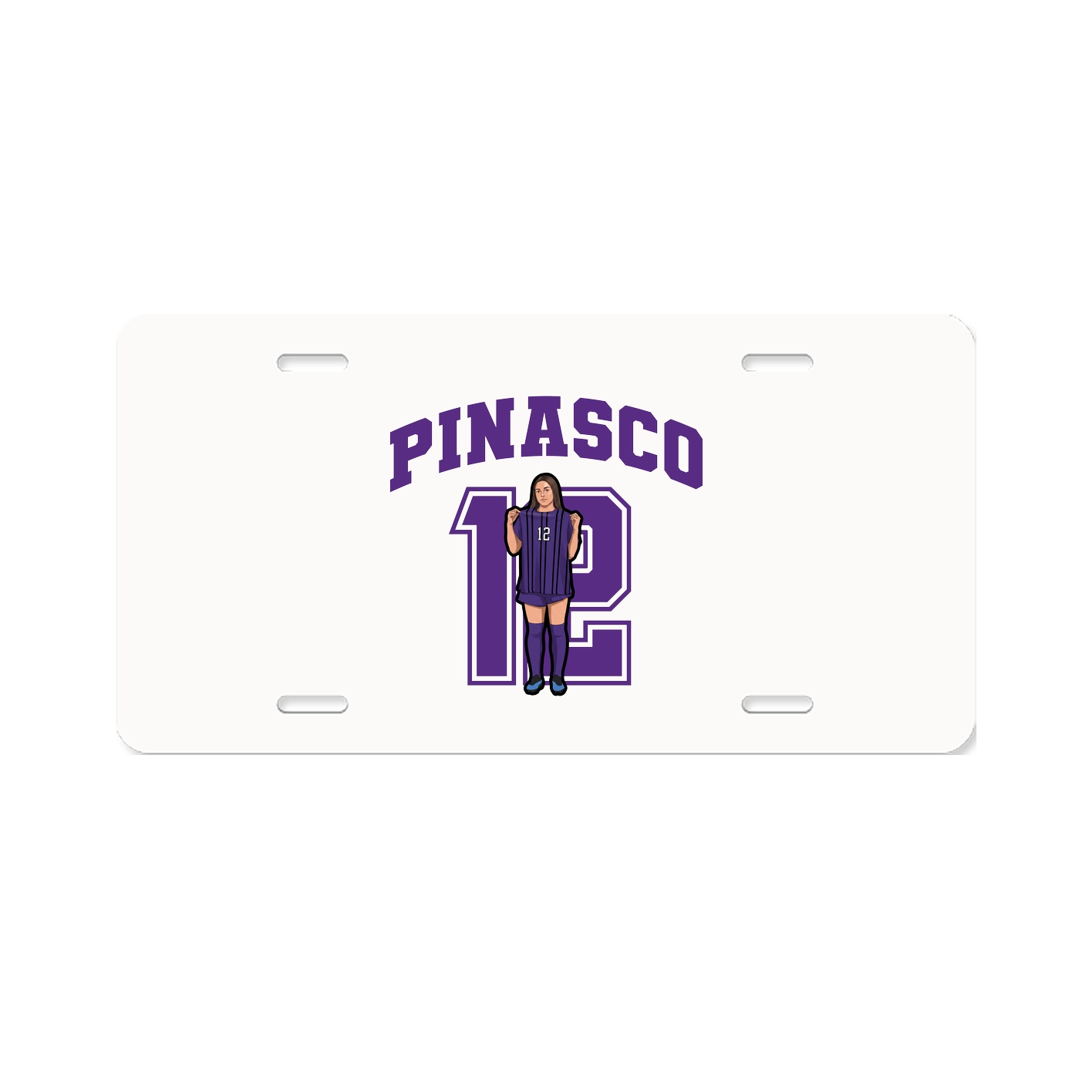 License Plate — Number in Classic