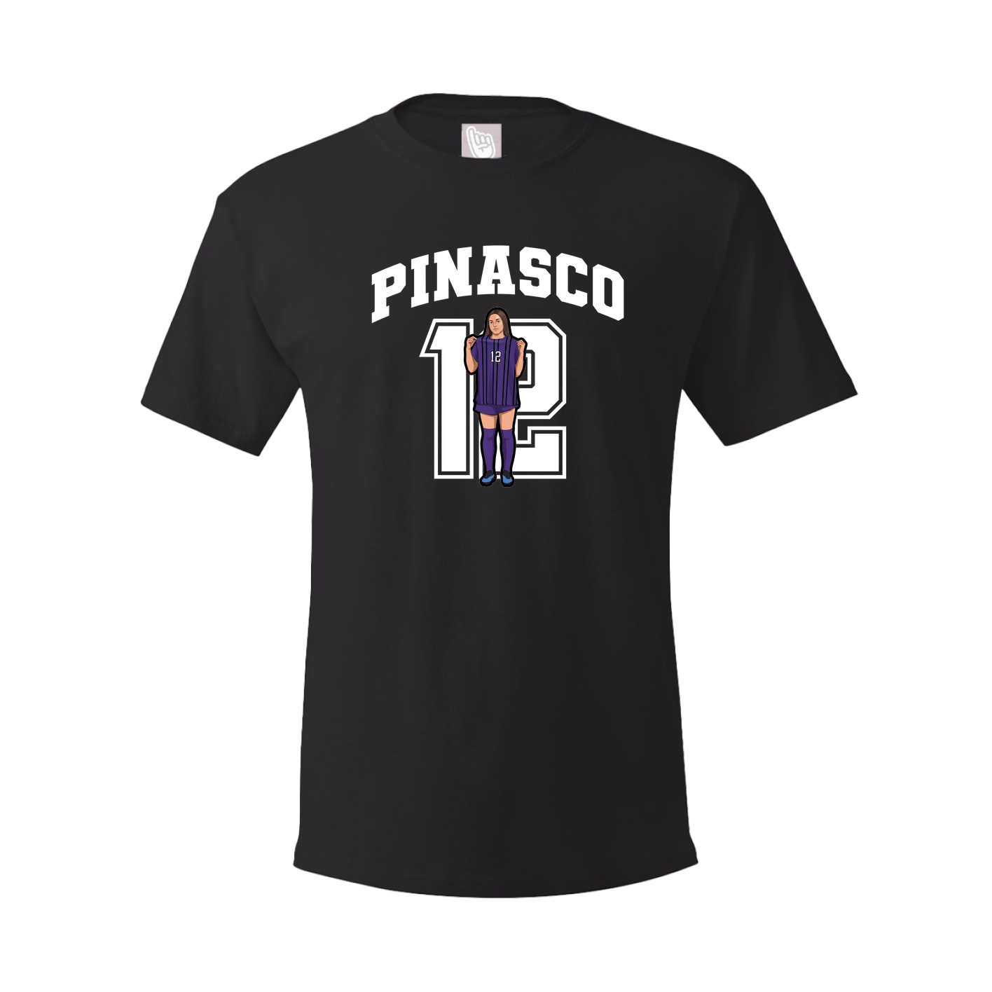 Youth Tee — Number in Black