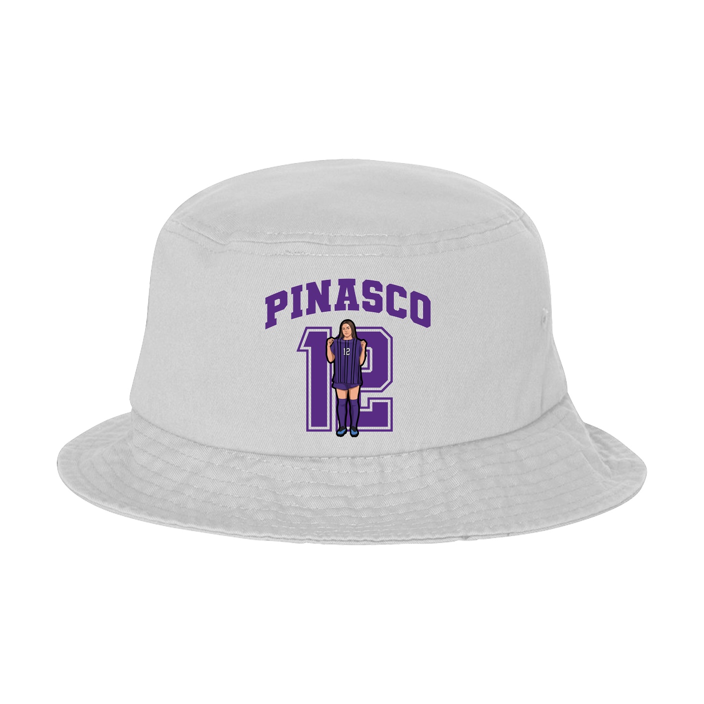 Bucket Cap — Number in White
