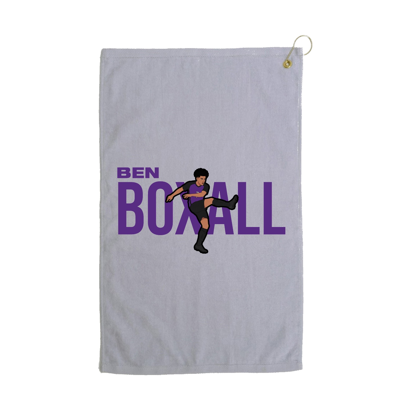 Golf Towel — Player Name in Grey