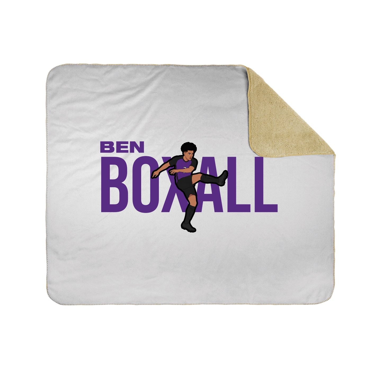 Throw Blanket — Player Name in White