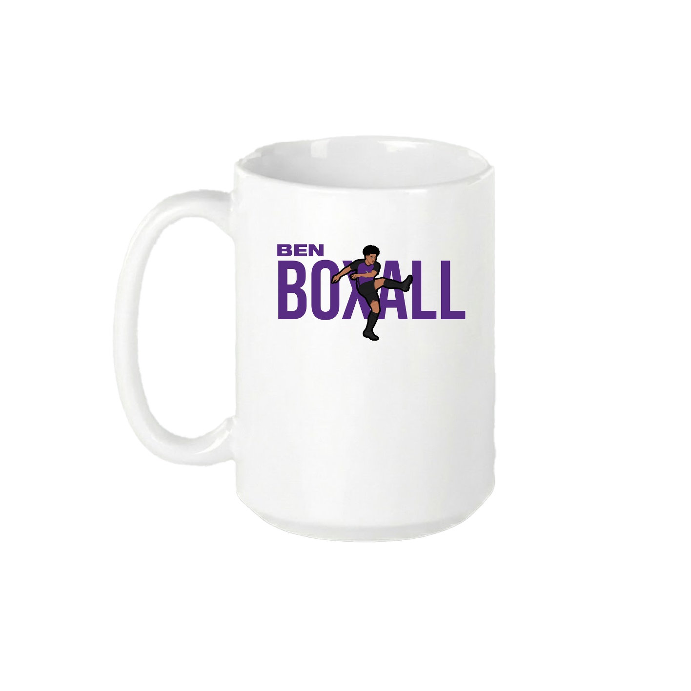 15oz Coffee Mug — Player Name in White