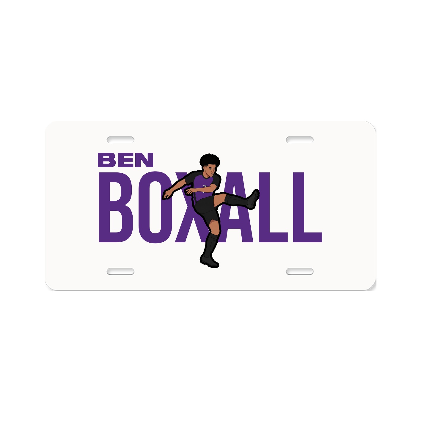 License Plate — Player Name in Classic