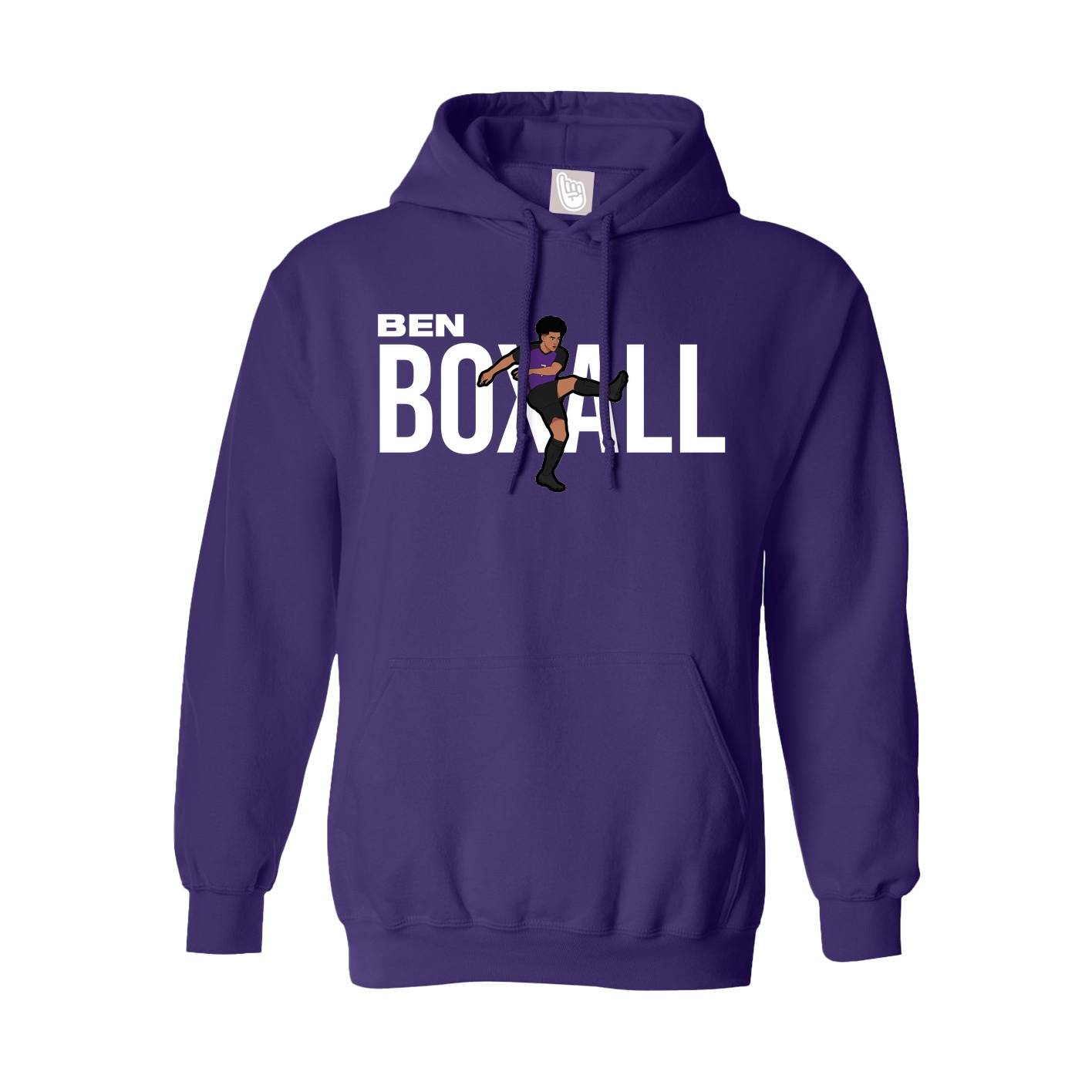 Hoodie — Player Name in Purple