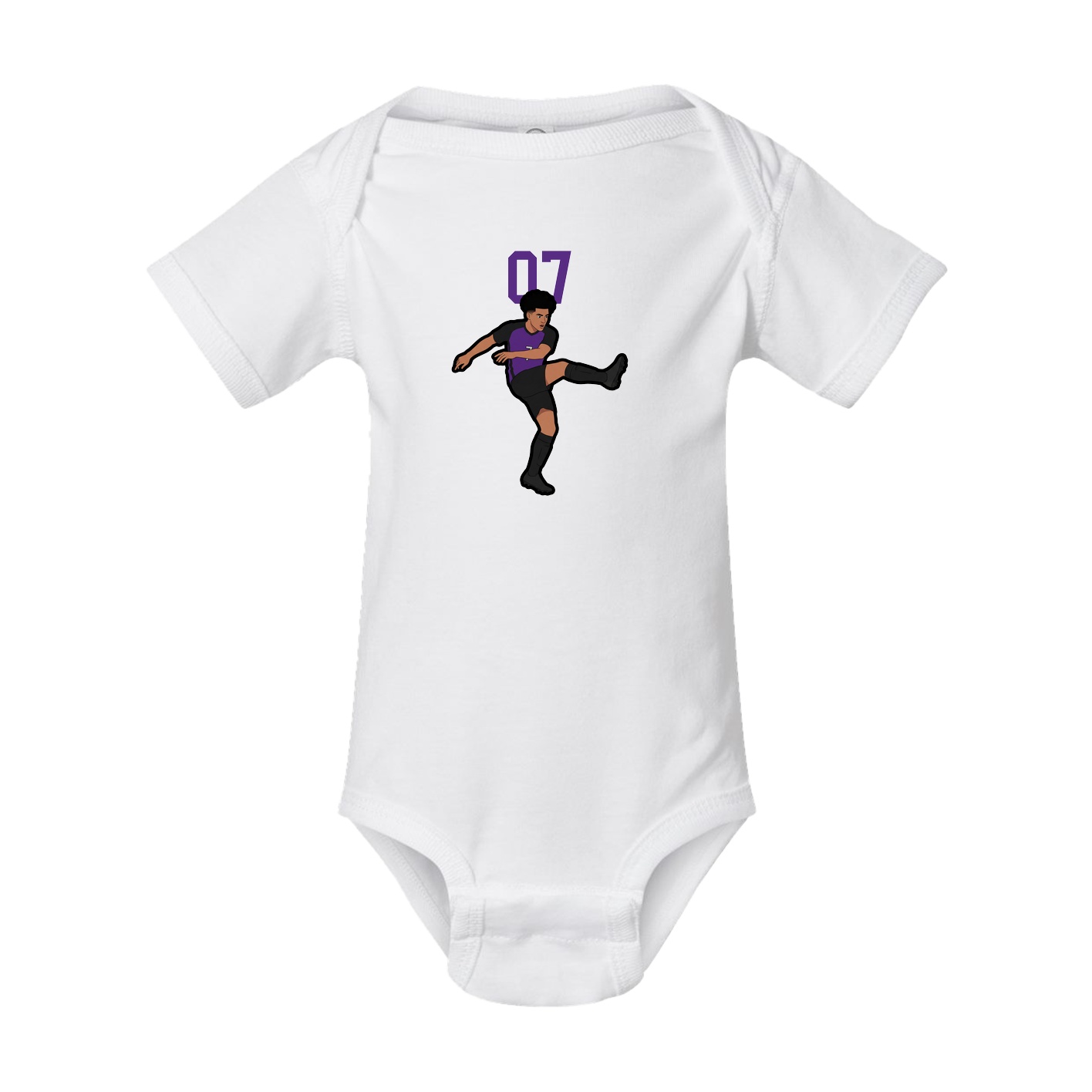 Baby Onesie — Number Top in White