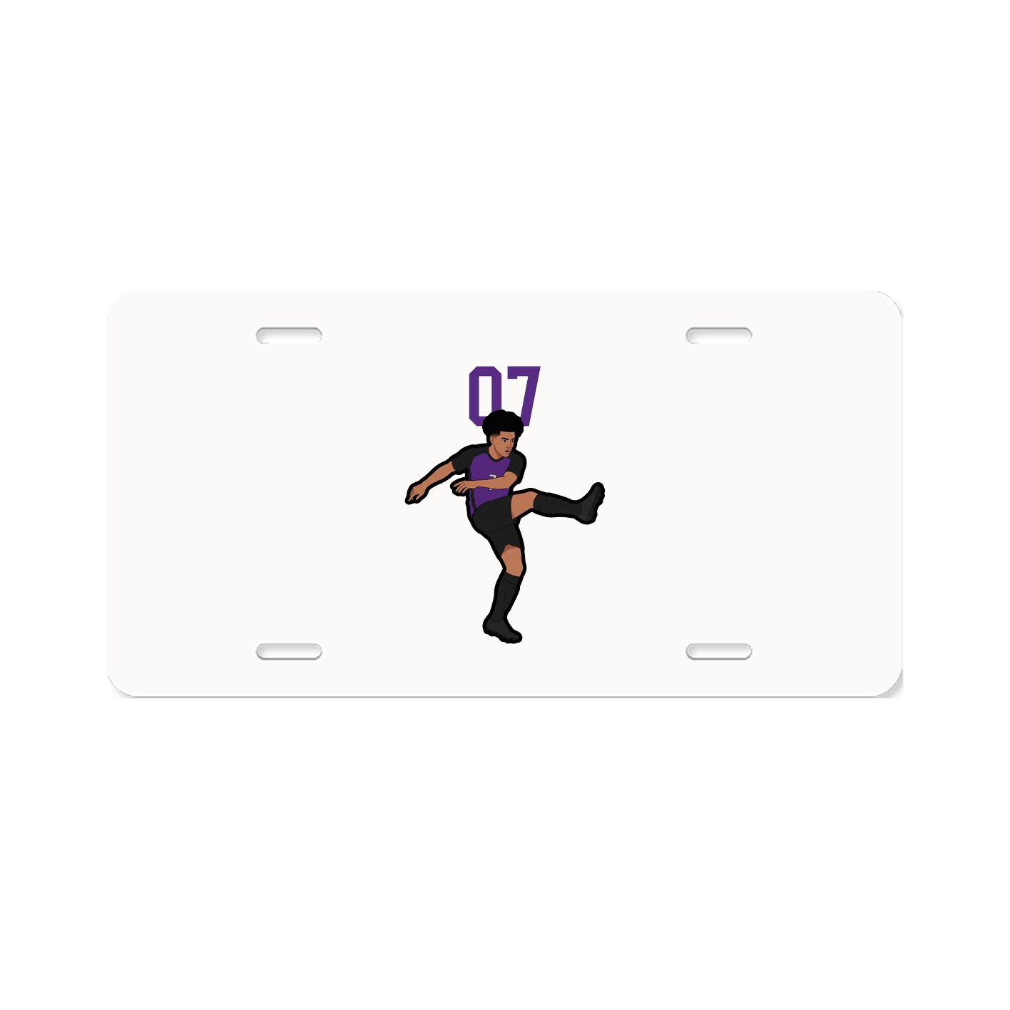 License Plate — Number Top in Classic