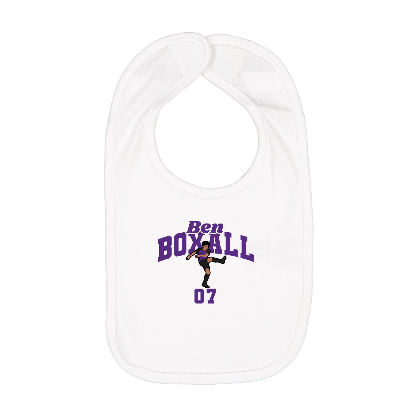 Infant Bib — Signature Arch in White