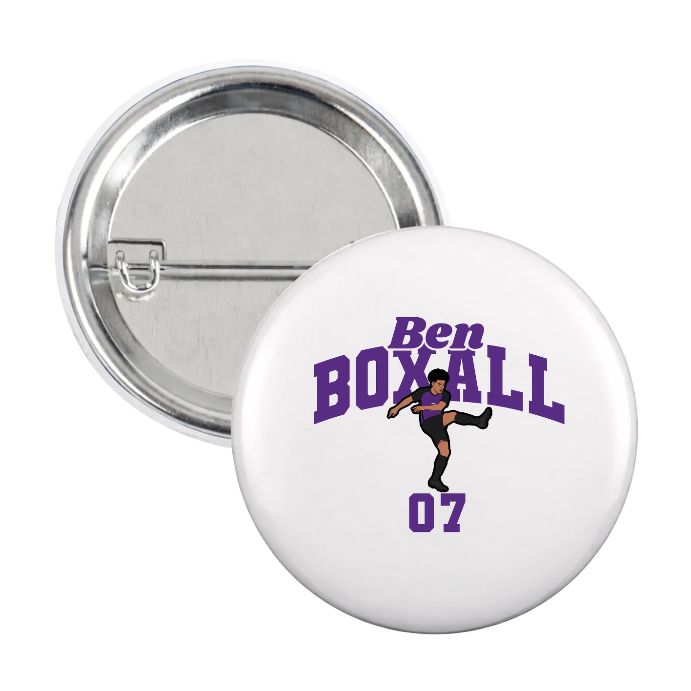 Game Day Button — Signature Arch in White