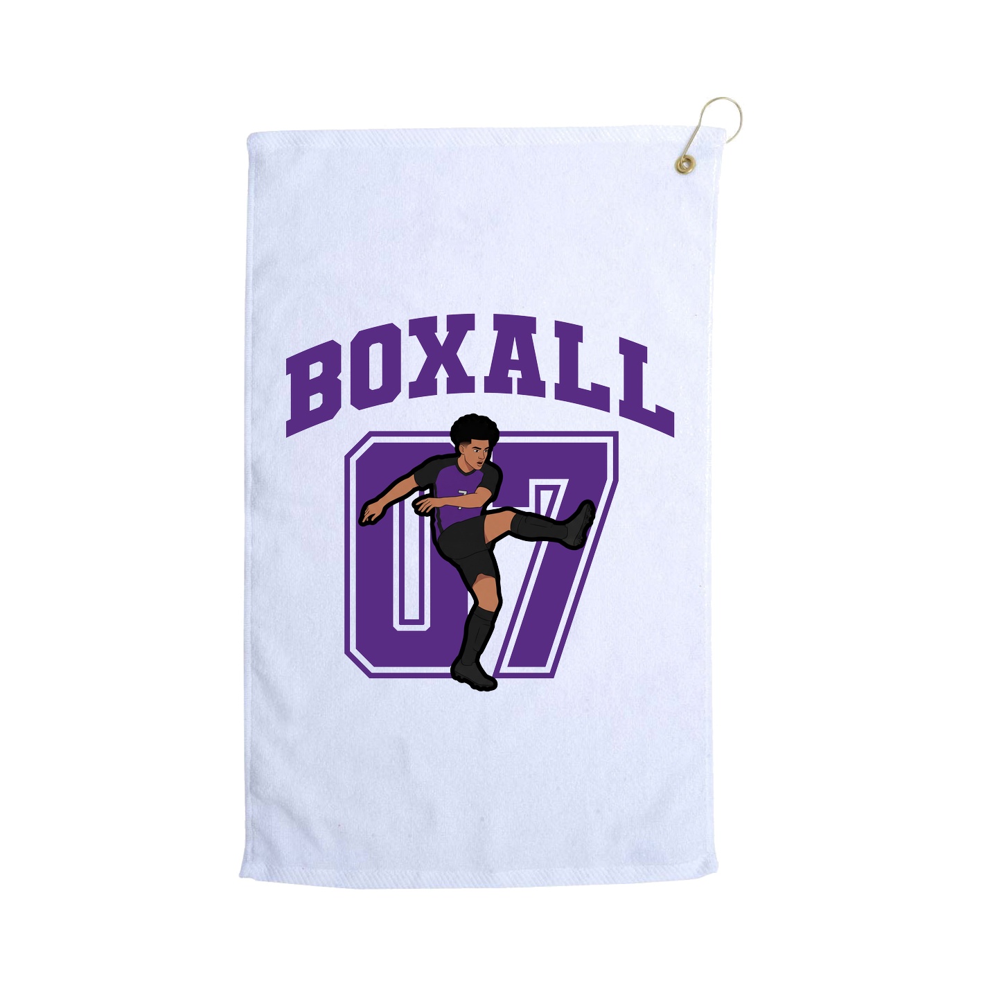 Golf Towel — Number in White