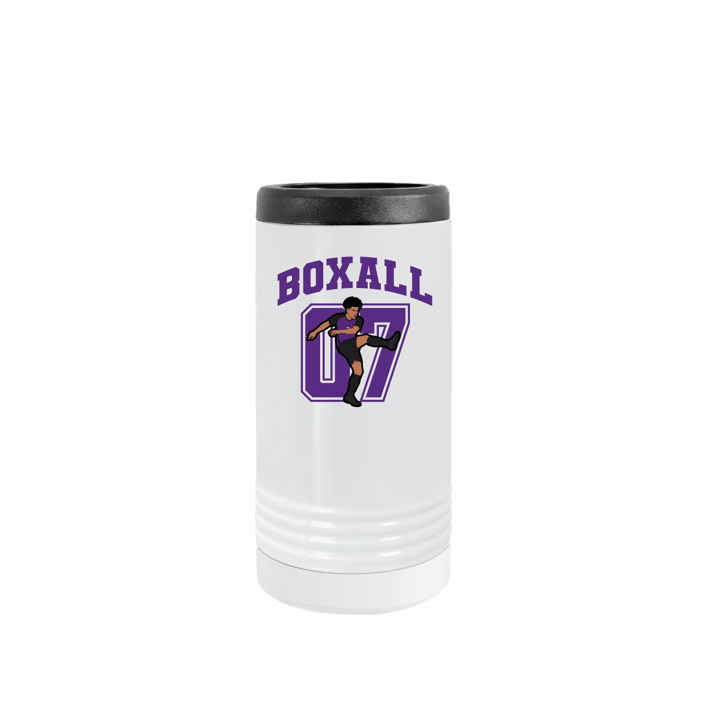 Slim Beverage Holder — Number in White