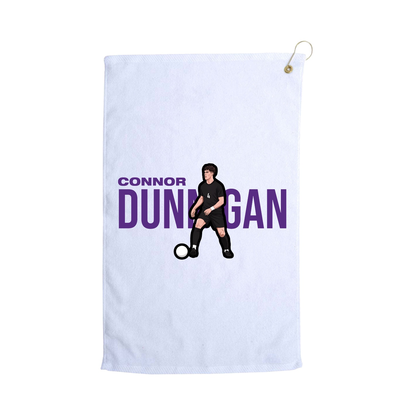 Golf Towel — Player Name in White
