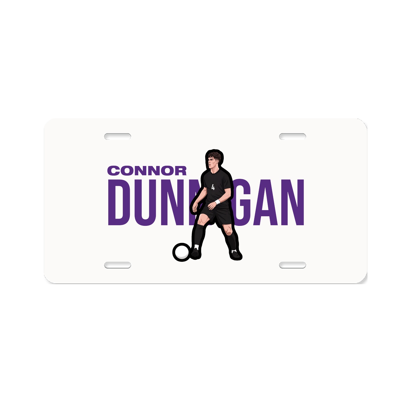 License Plate — Player Name in Classic
