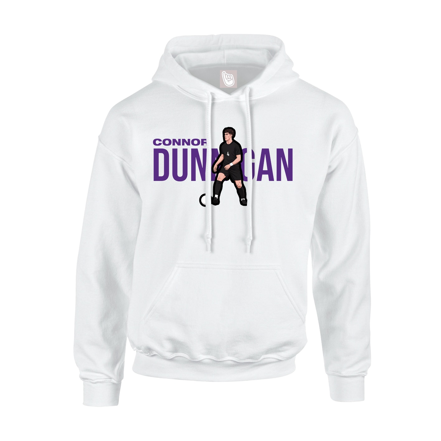 Hoodie — Player Name in White