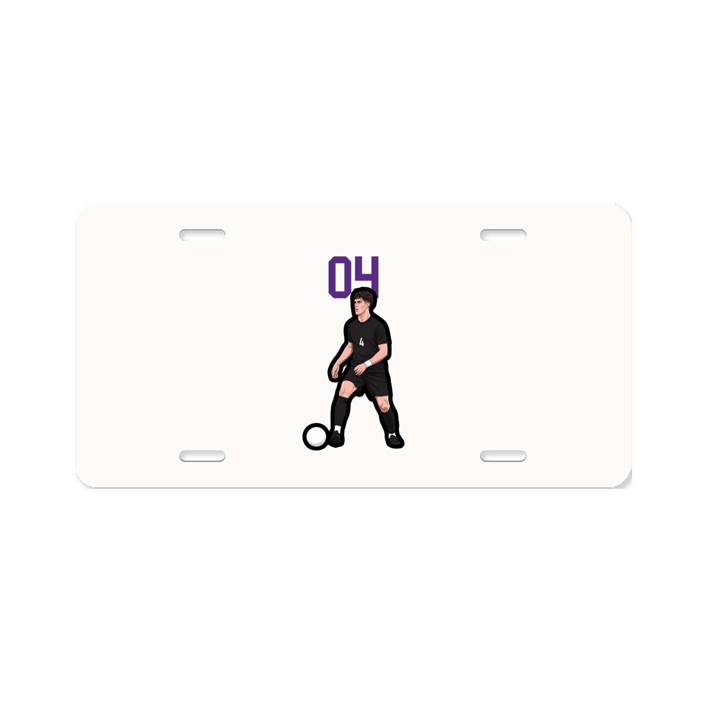 License Plate — Number Top in Classic
