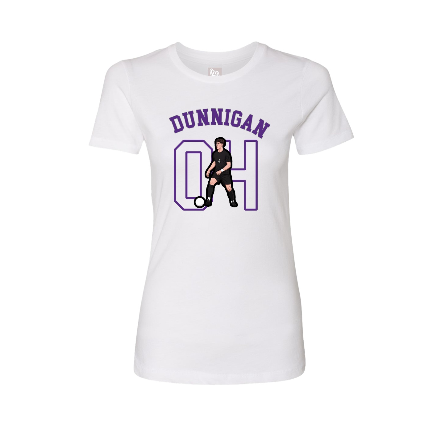 Fitted Women's Tee — Shirsey Arch in White
