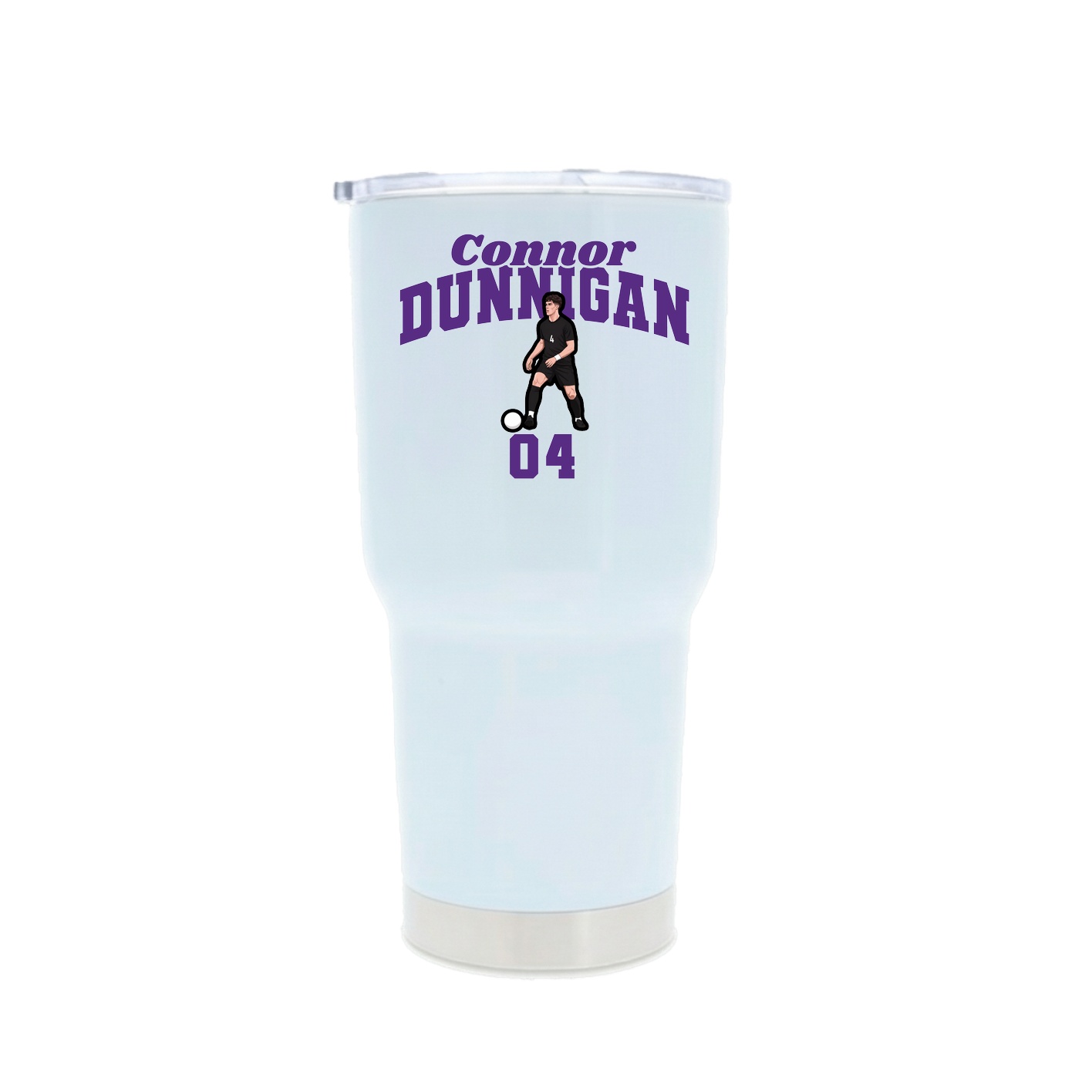 30oz Stainless Steel Tumbler — Signature Arch in White