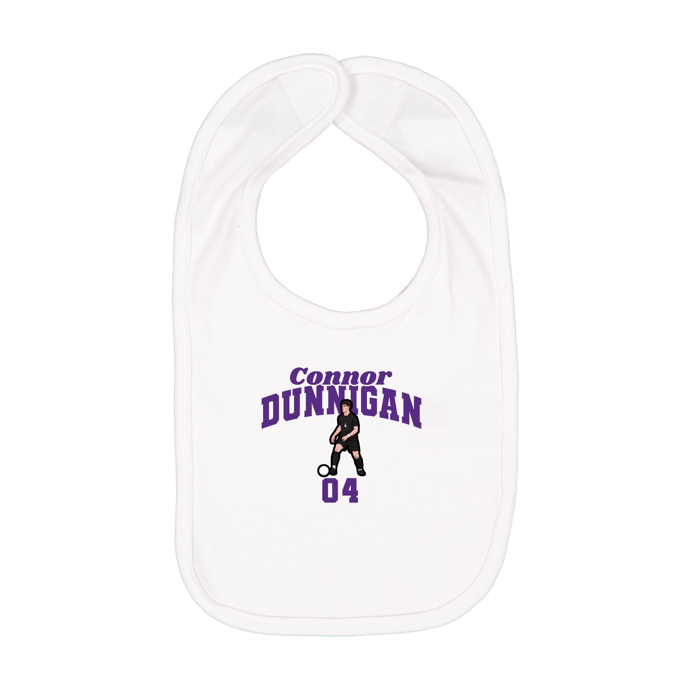 Infant Bib — Signature Arch in White