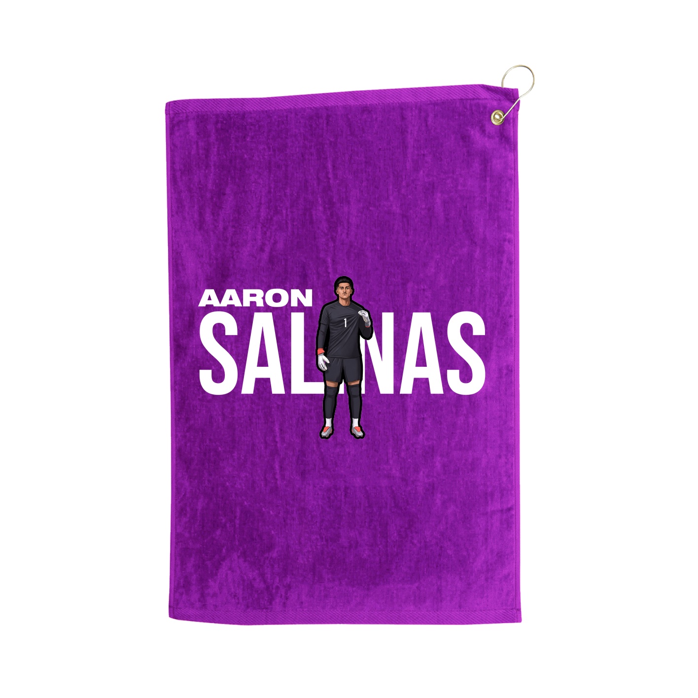 Golf Towel — Player Name in Purple