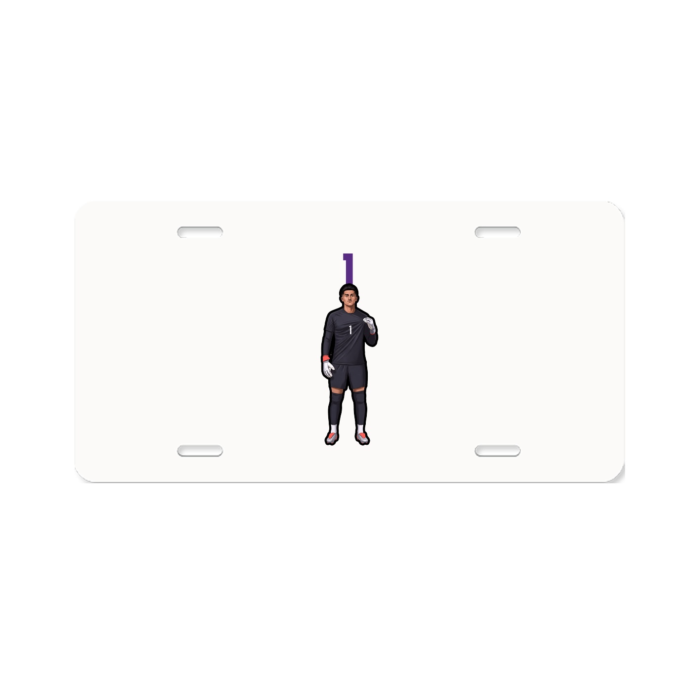 License Plate — Number Top in Classic