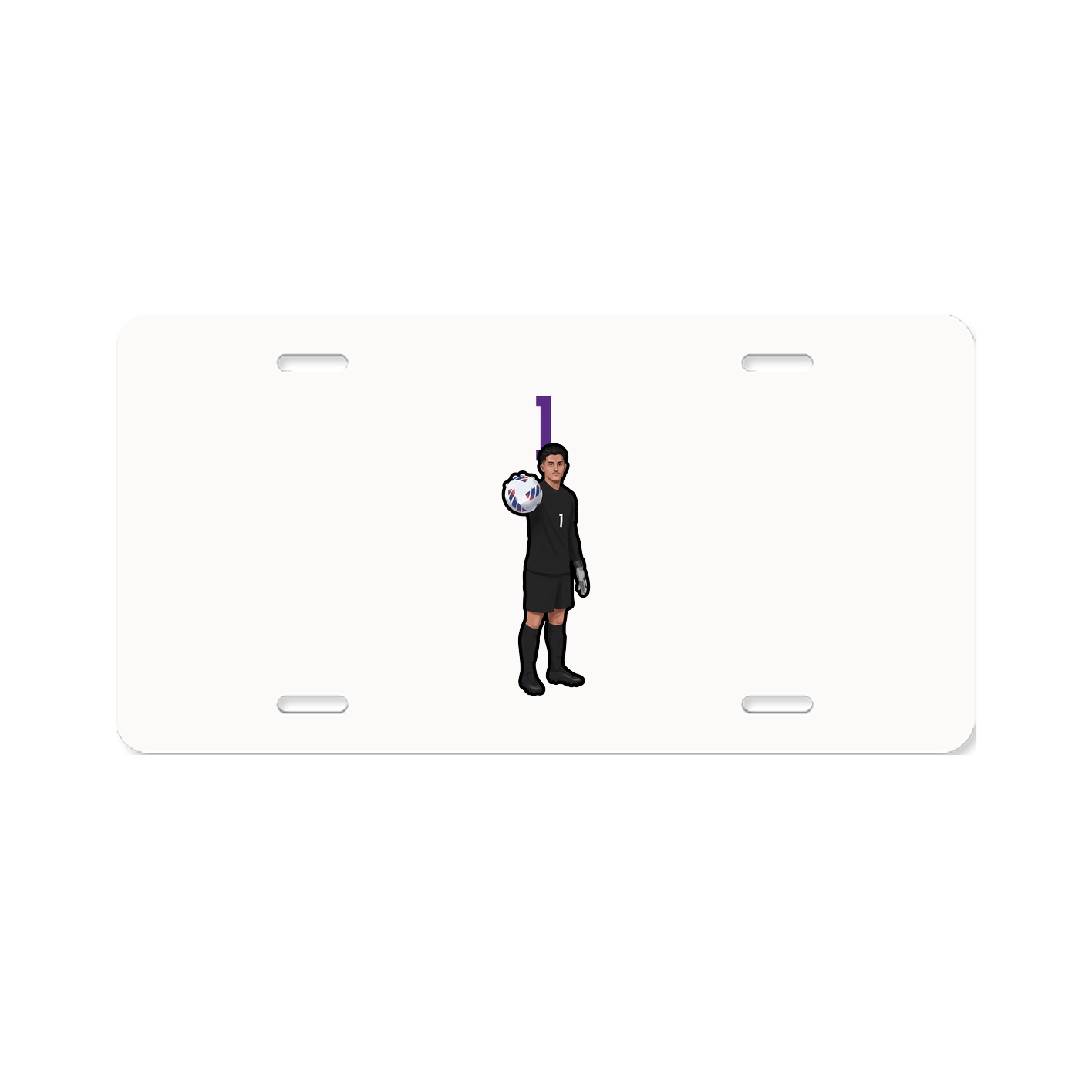 License Plate — Number Top in Classic