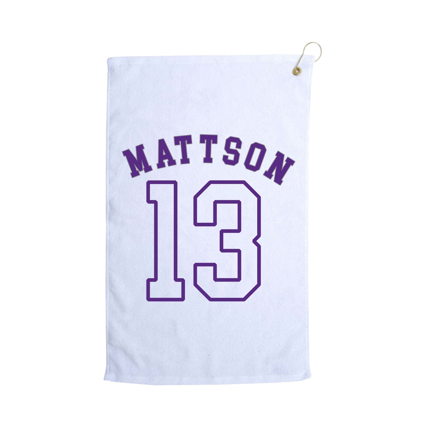 Golf Towel — Shirsey Arch in White