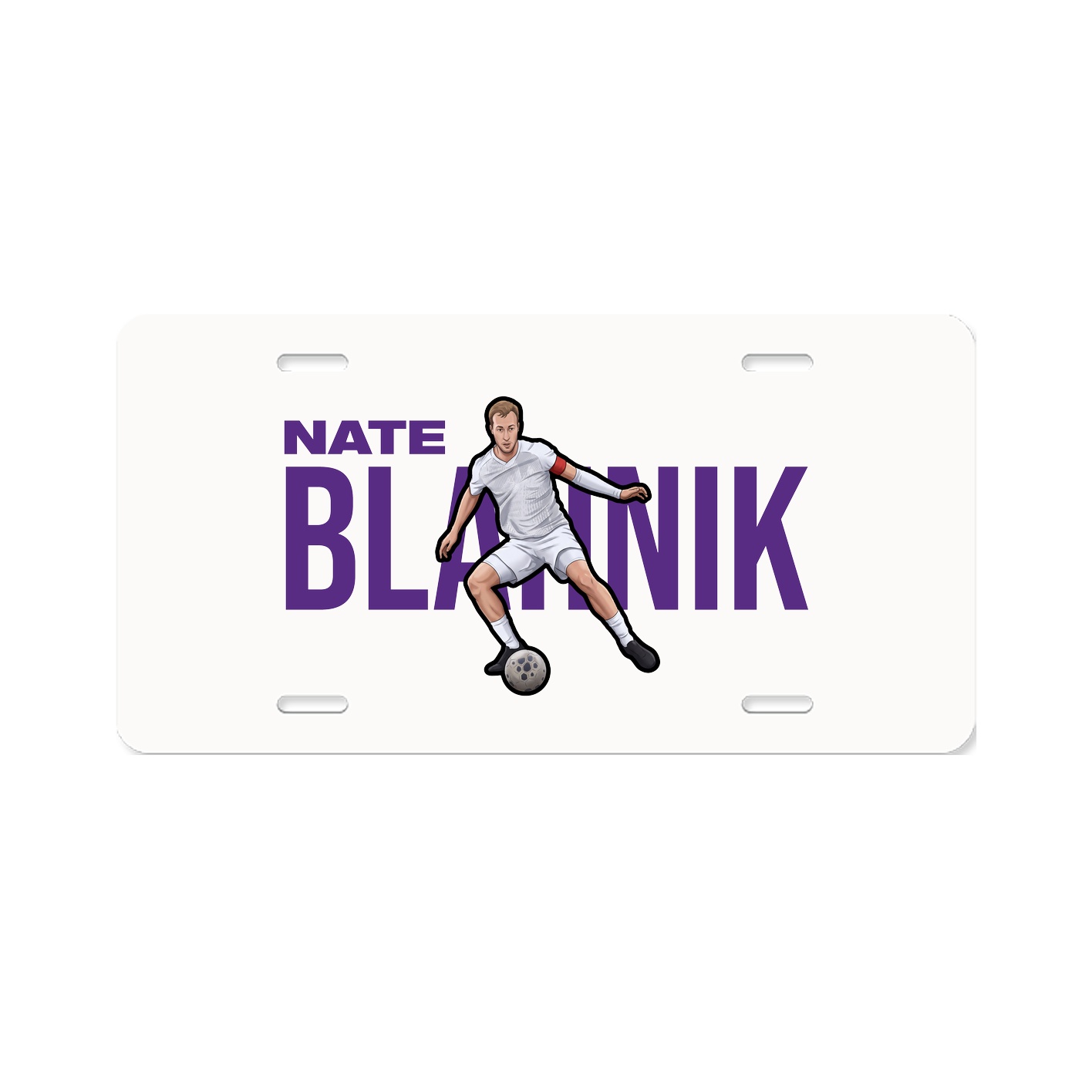 License Plate — Player Name in Classic