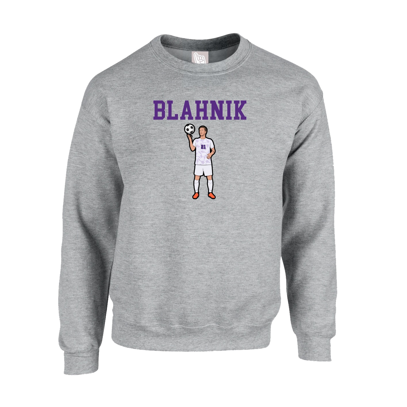 Fleece Crew — Shirsey in Grey