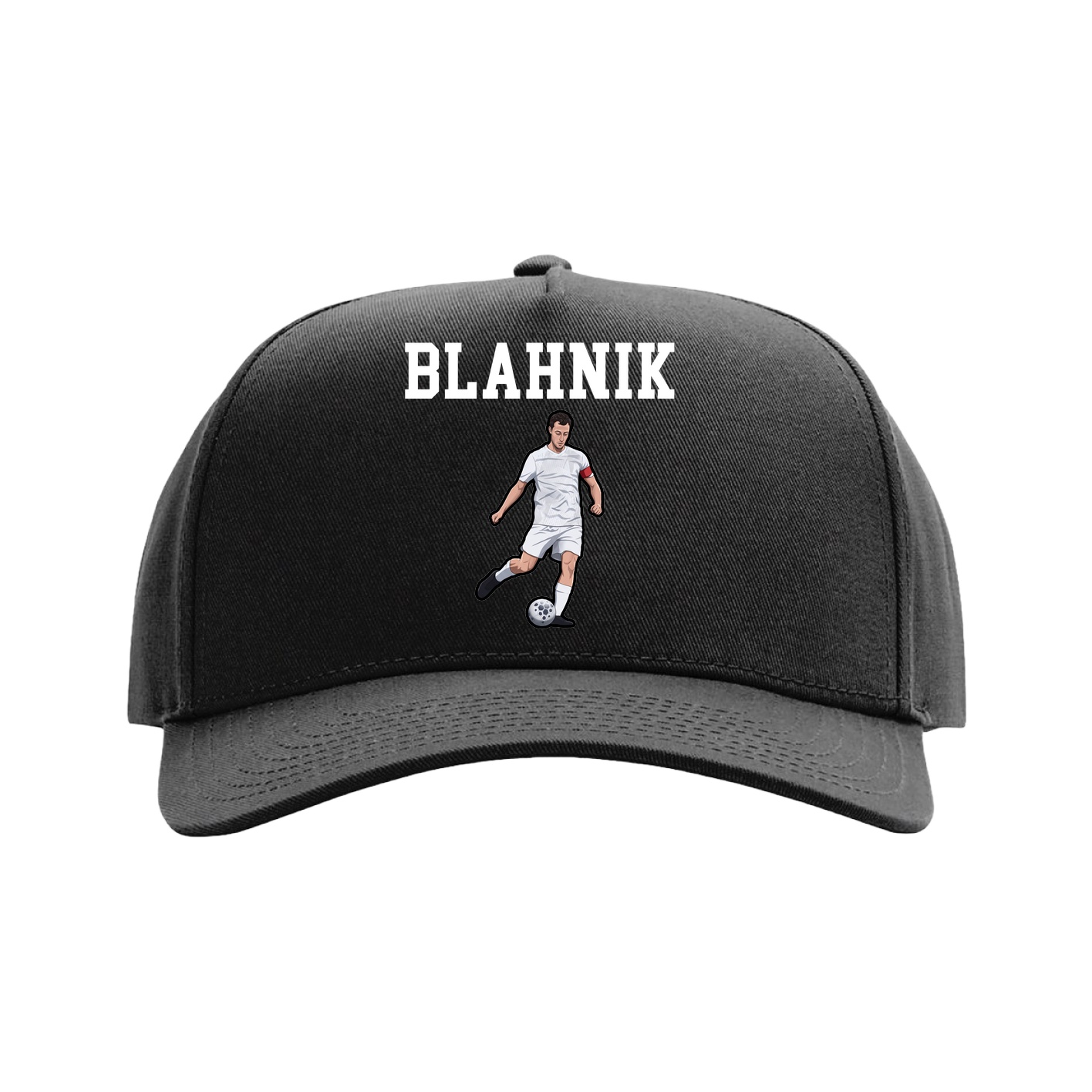 Full Fabric Five-Panel Champ Cap — Shirsey in Black