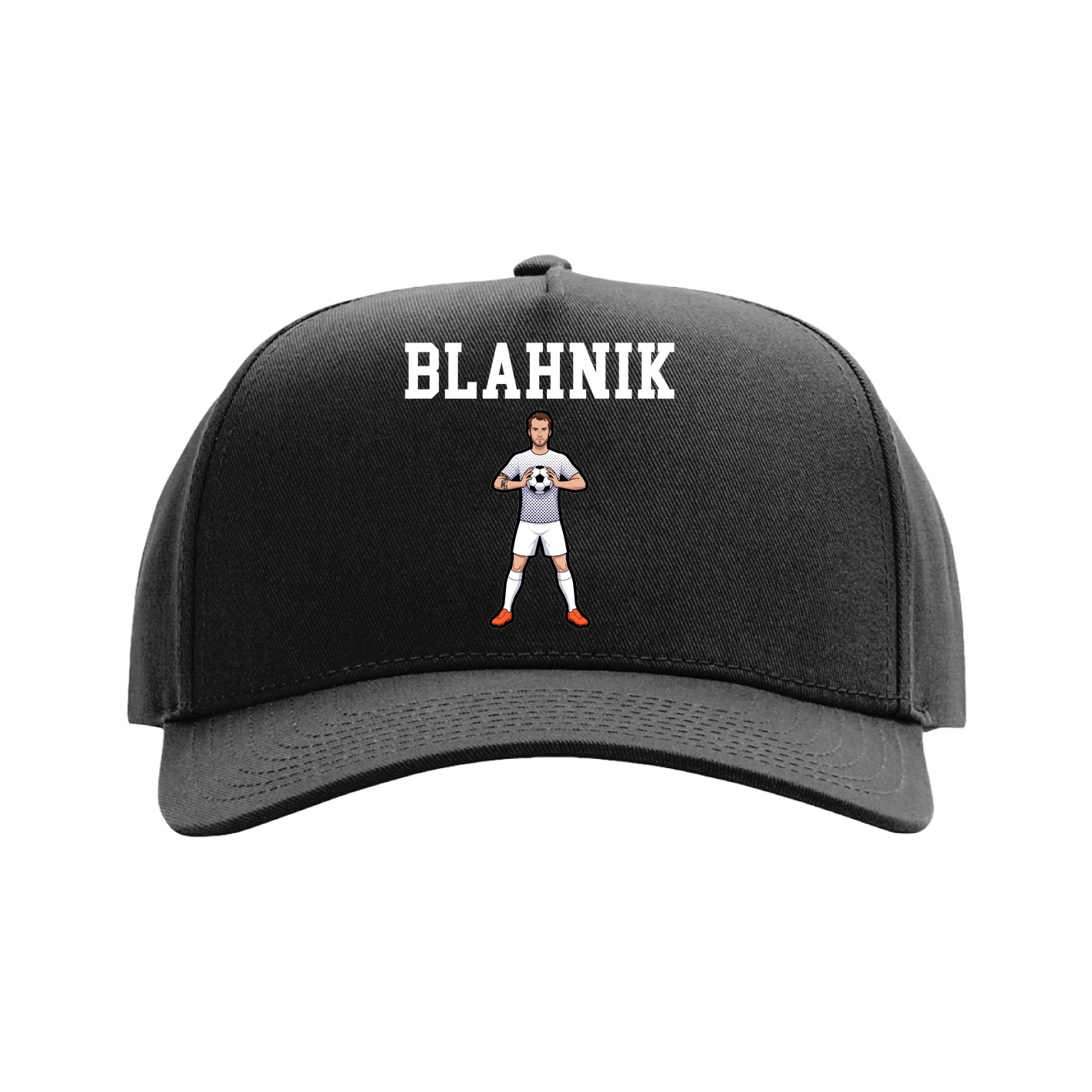 Full Fabric Five-Panel Champ Cap — Shirsey in Black