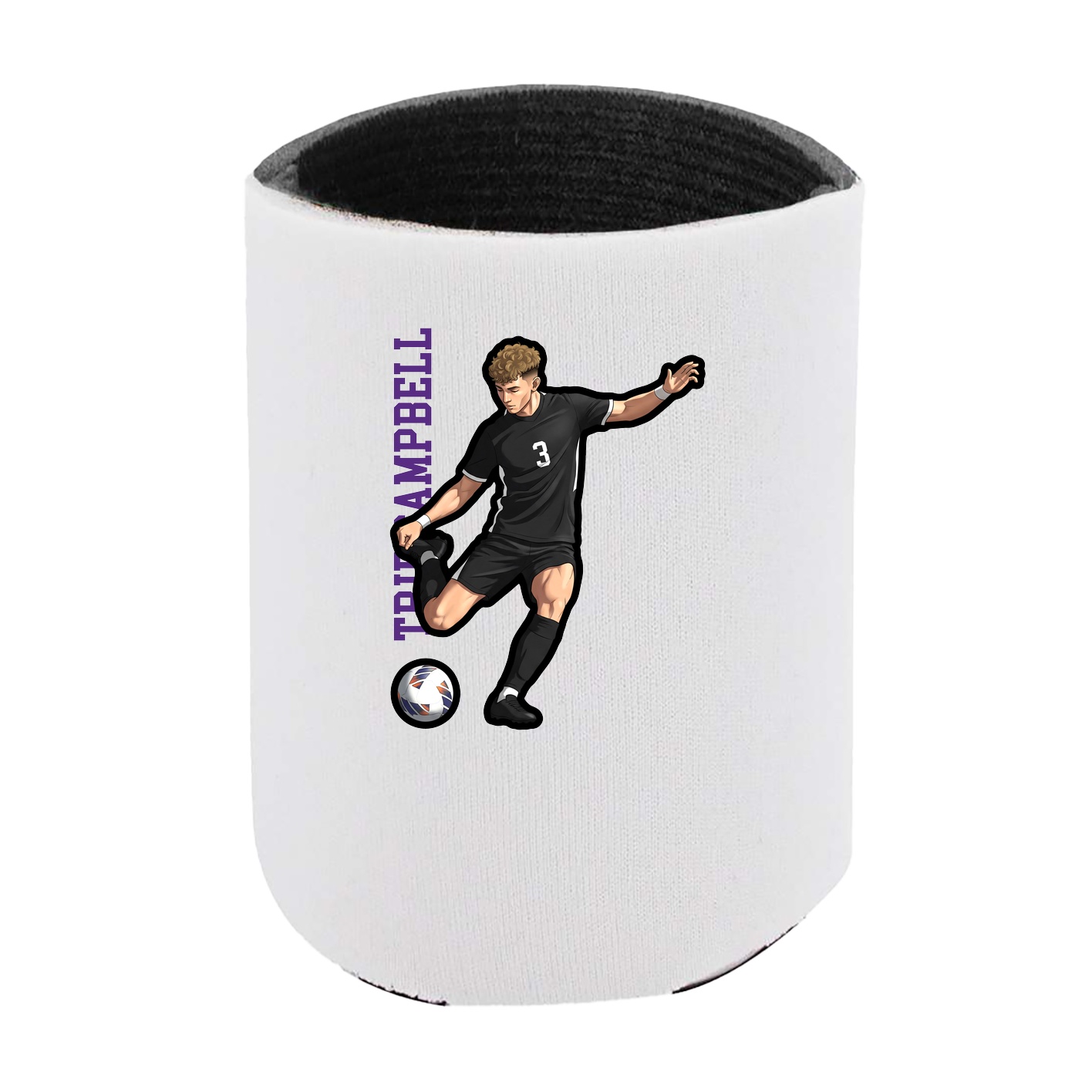Can Holder — Name Vertical in White