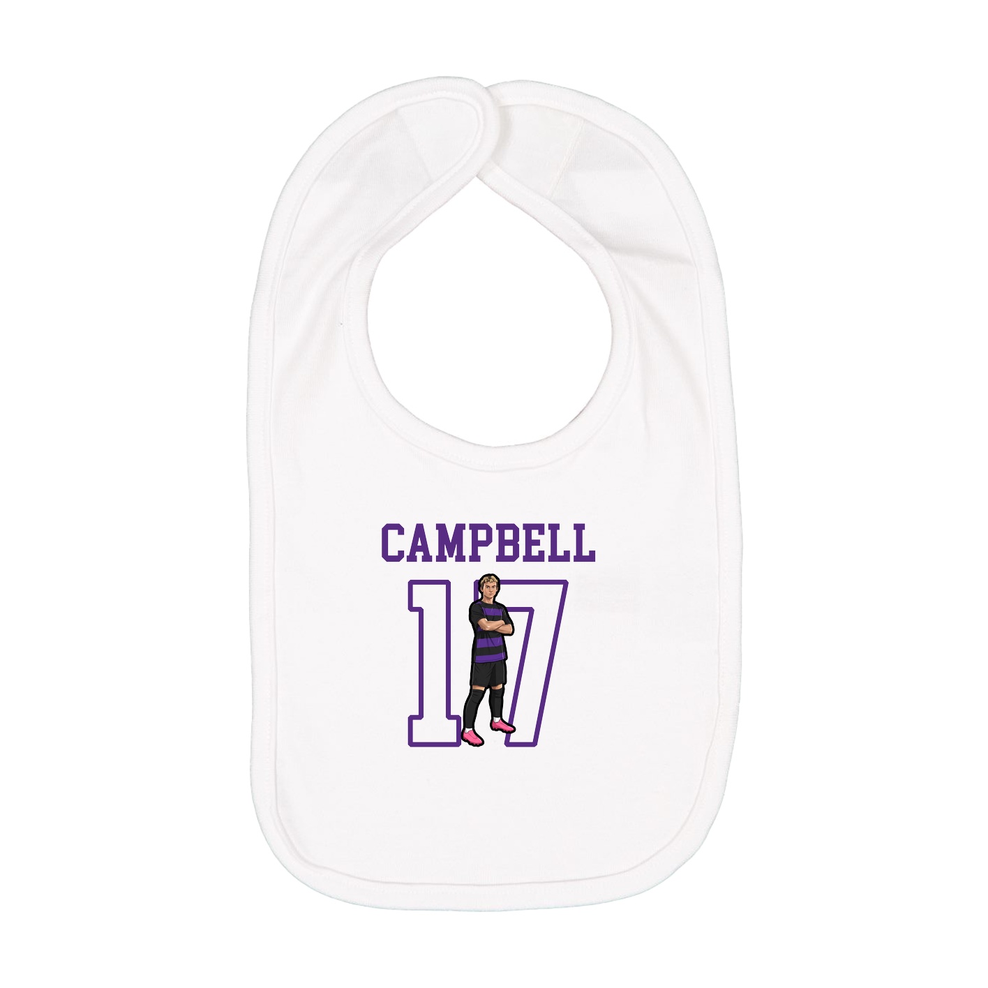 Infant Bib — Shirsey in White