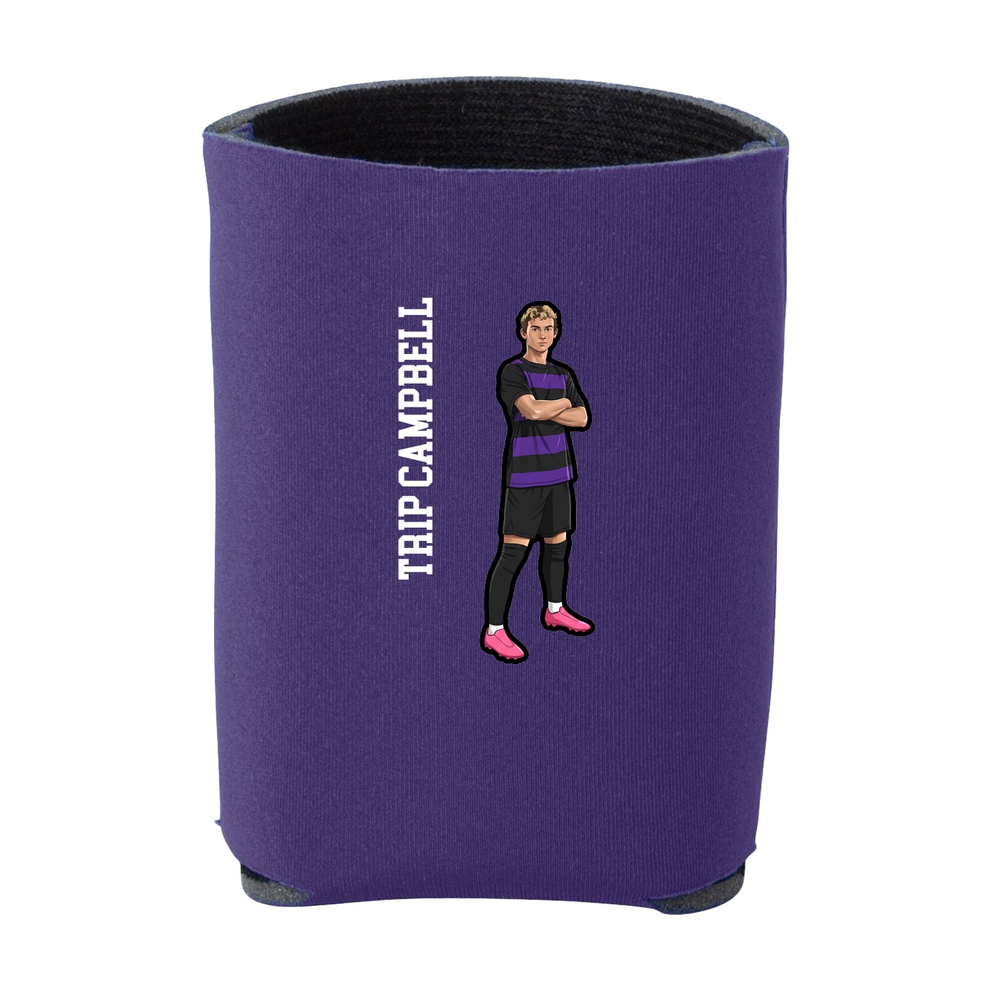 Can Holder — Name Vertical in Purple