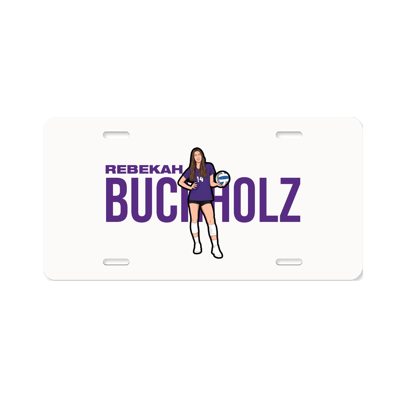 License Plate — Player Name in Classic