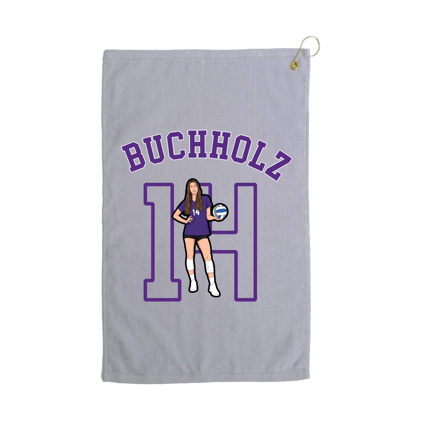 Golf Towel — Shirsey Arch in Grey