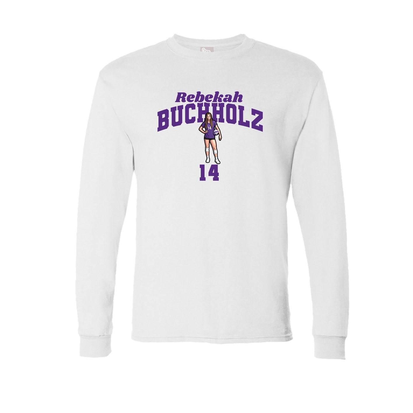 Long Sleeve Tee — Signature Arch in White