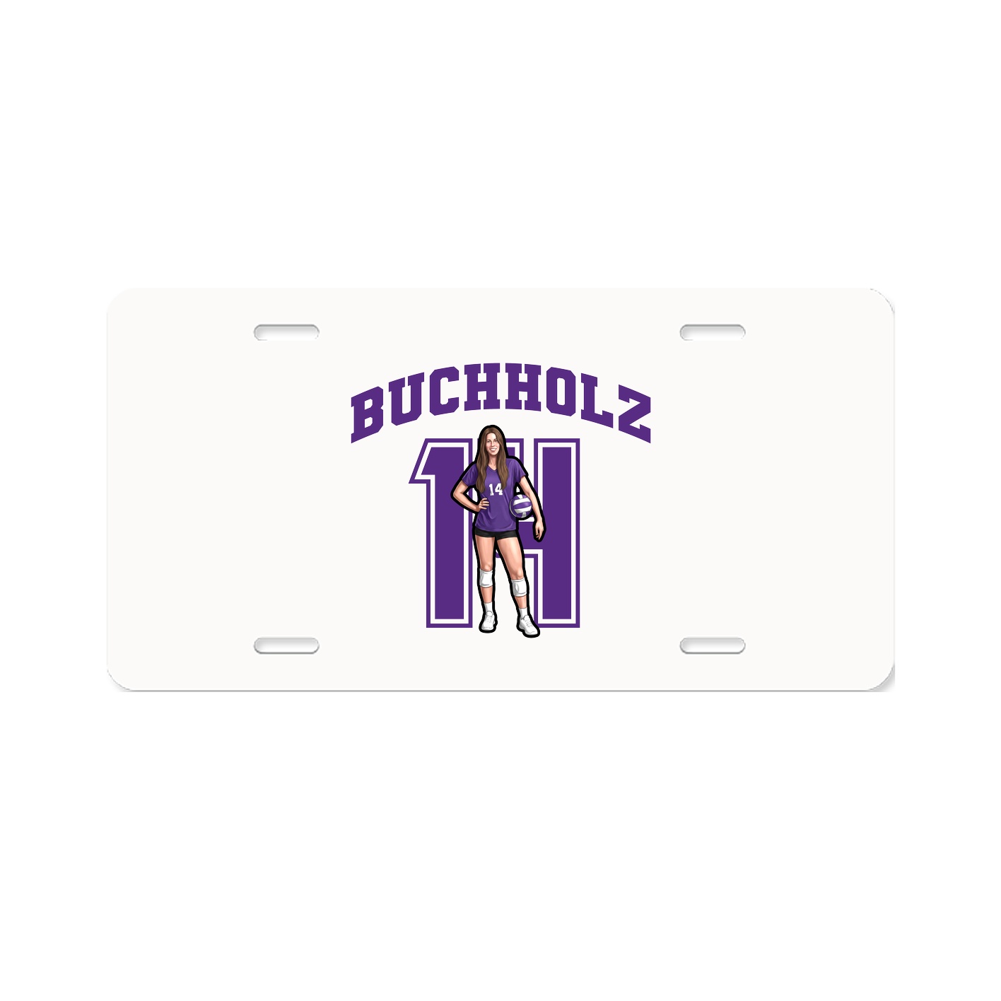 License Plate — Number in Classic