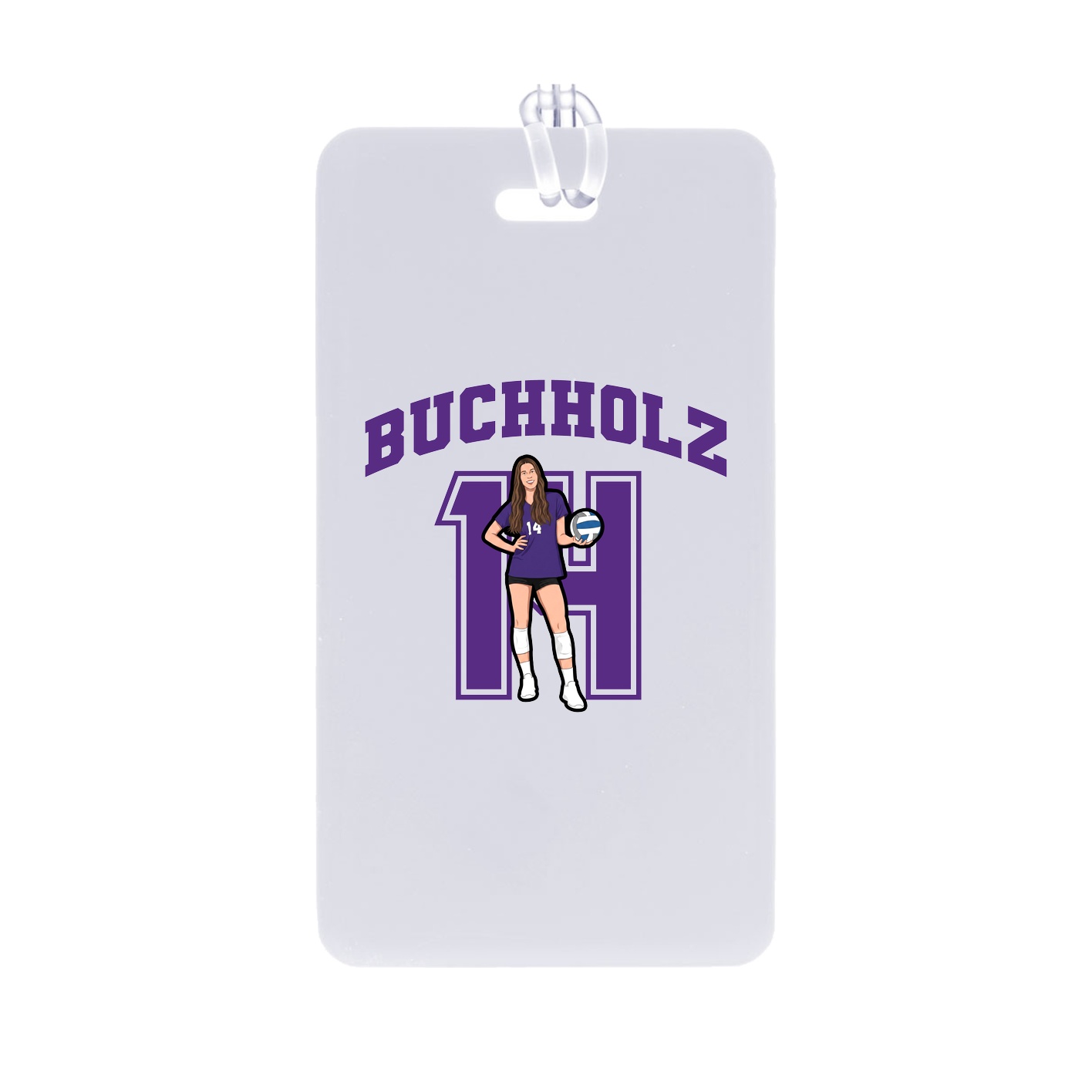 Bag Tag — Number in Classic