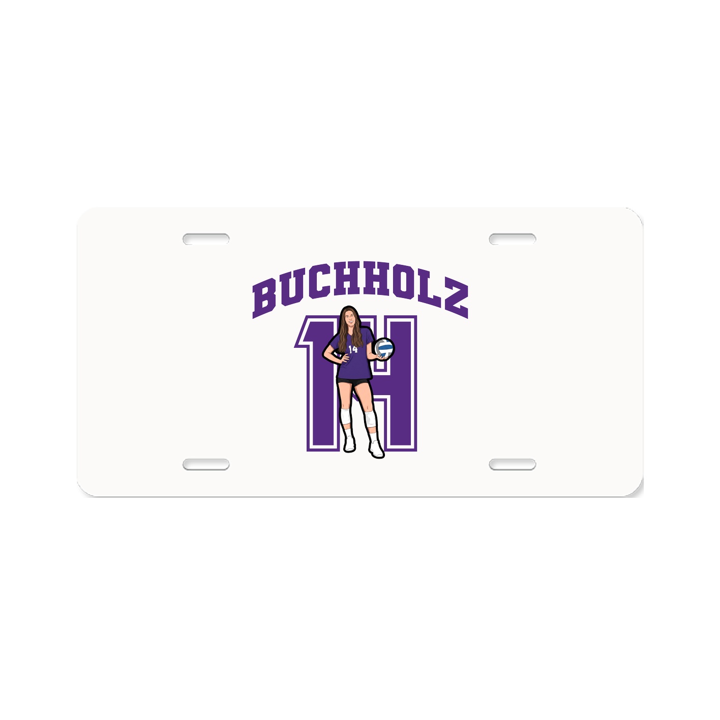License Plate — Number in Classic