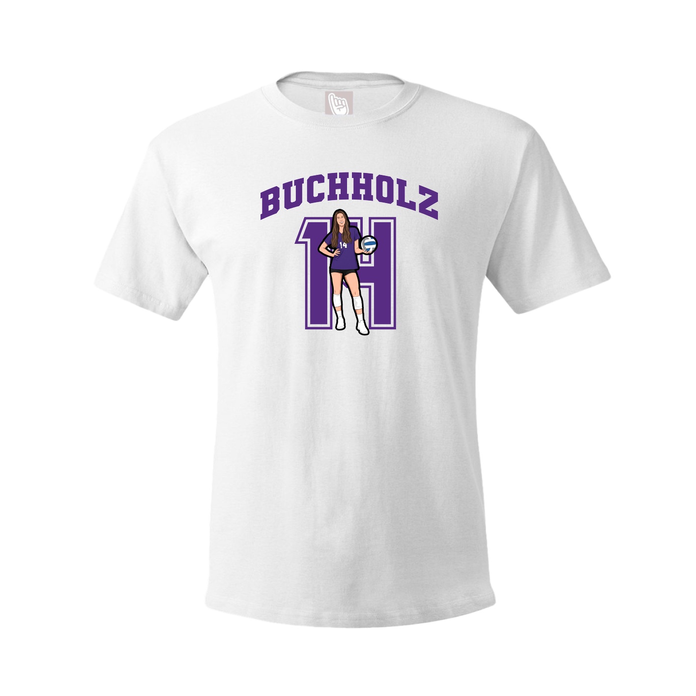 Tee — Number in White