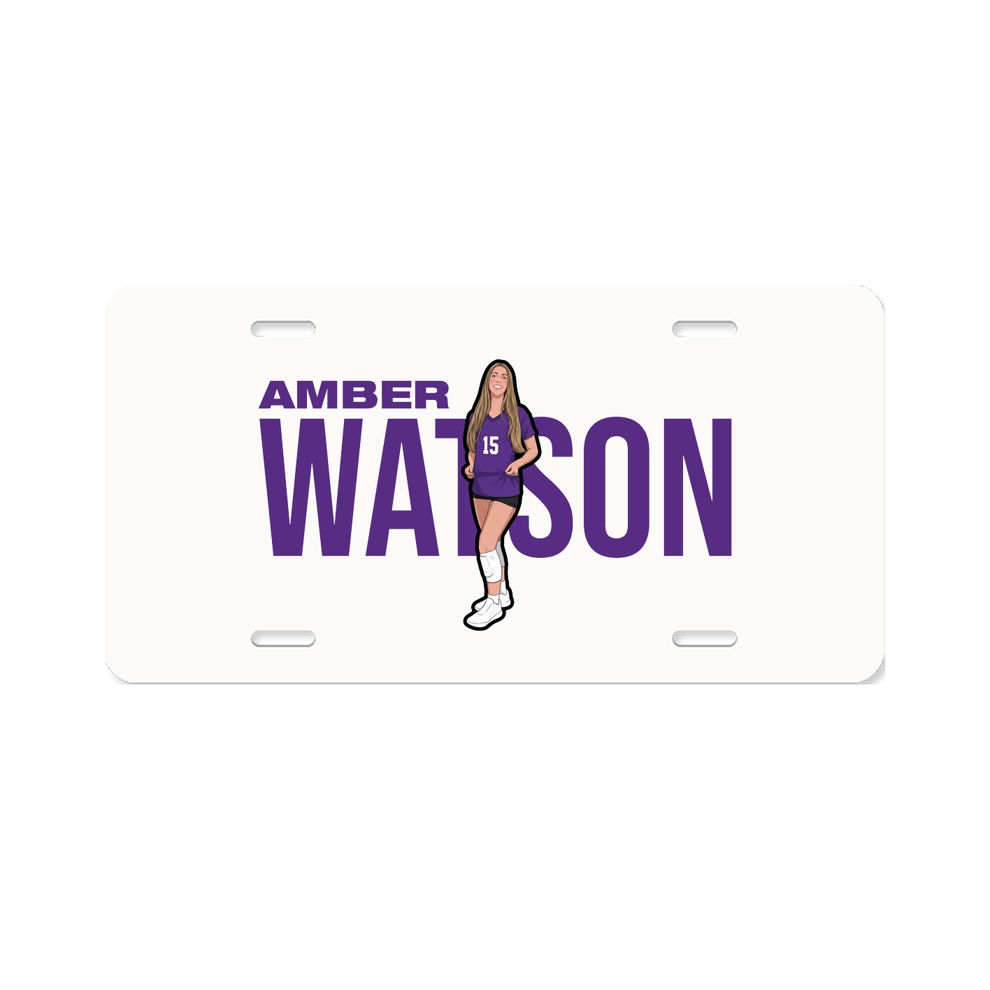License Plate — Player Name in Classic