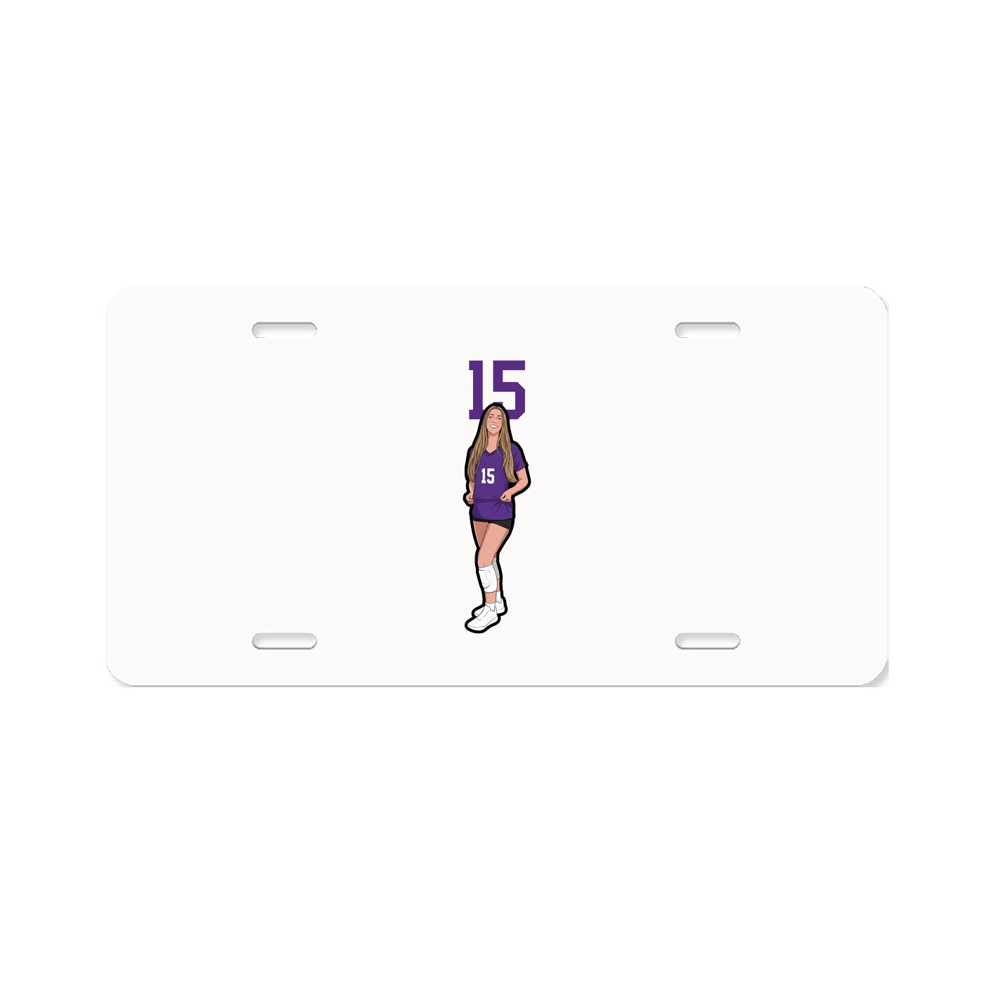 License Plate — Number Top in Classic