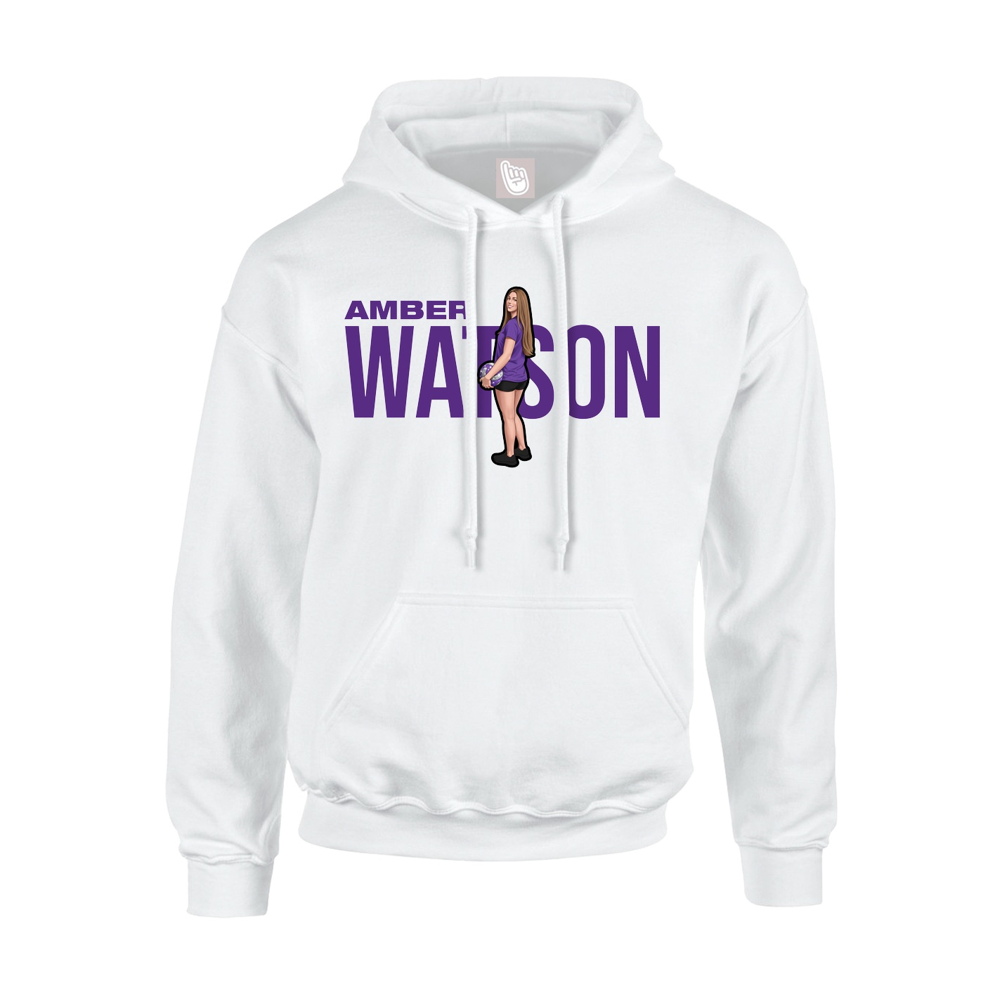 Hoodie — Player Name in White