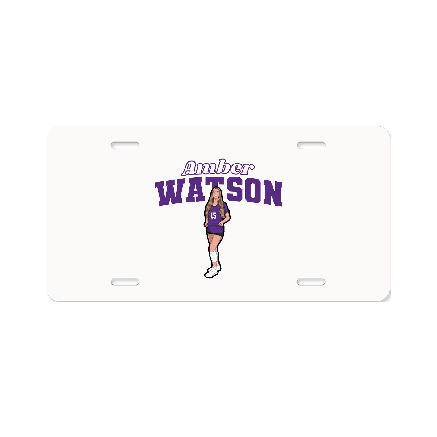 License Plate — Name Arch in Classic