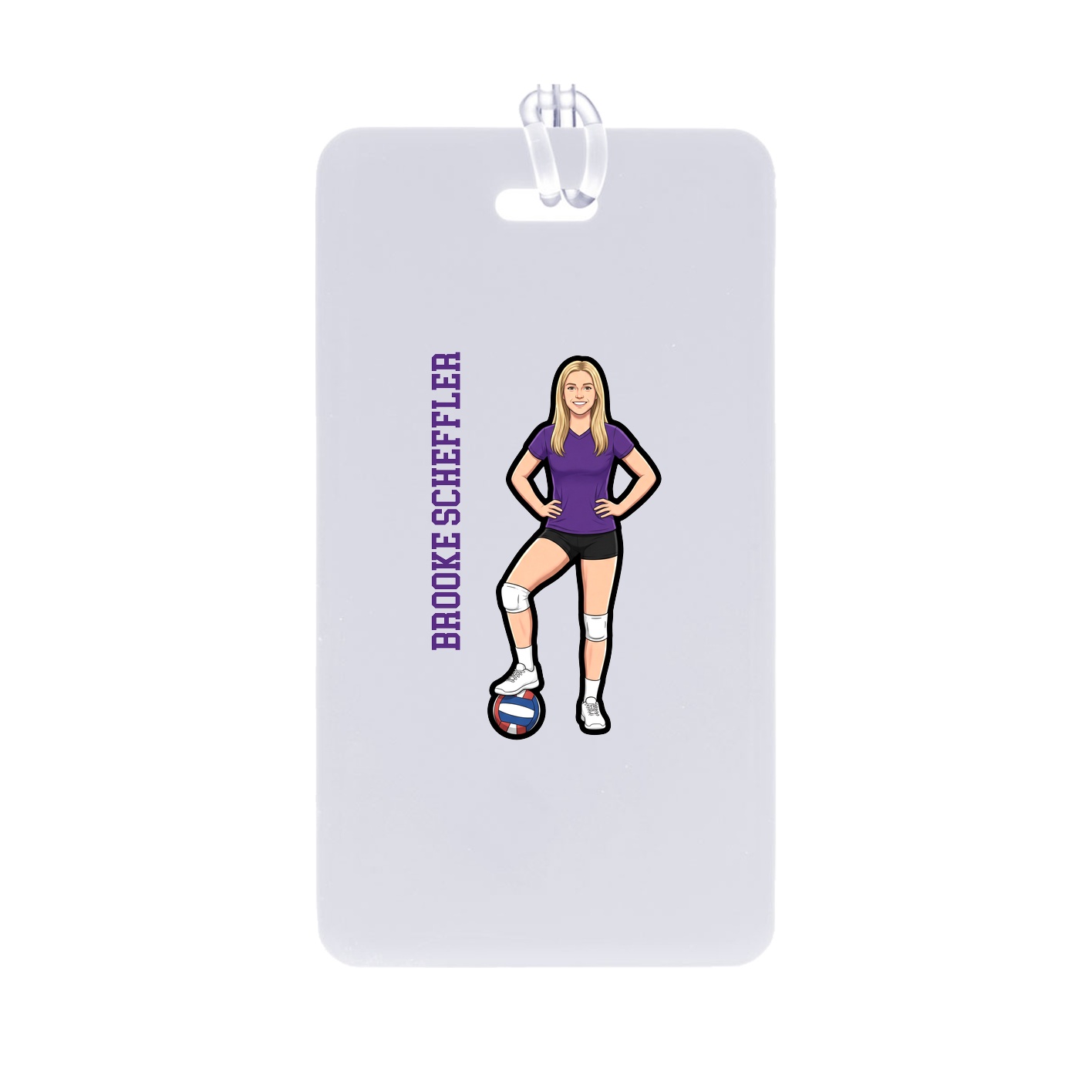 Bag Tag — Name Vertical in Classic