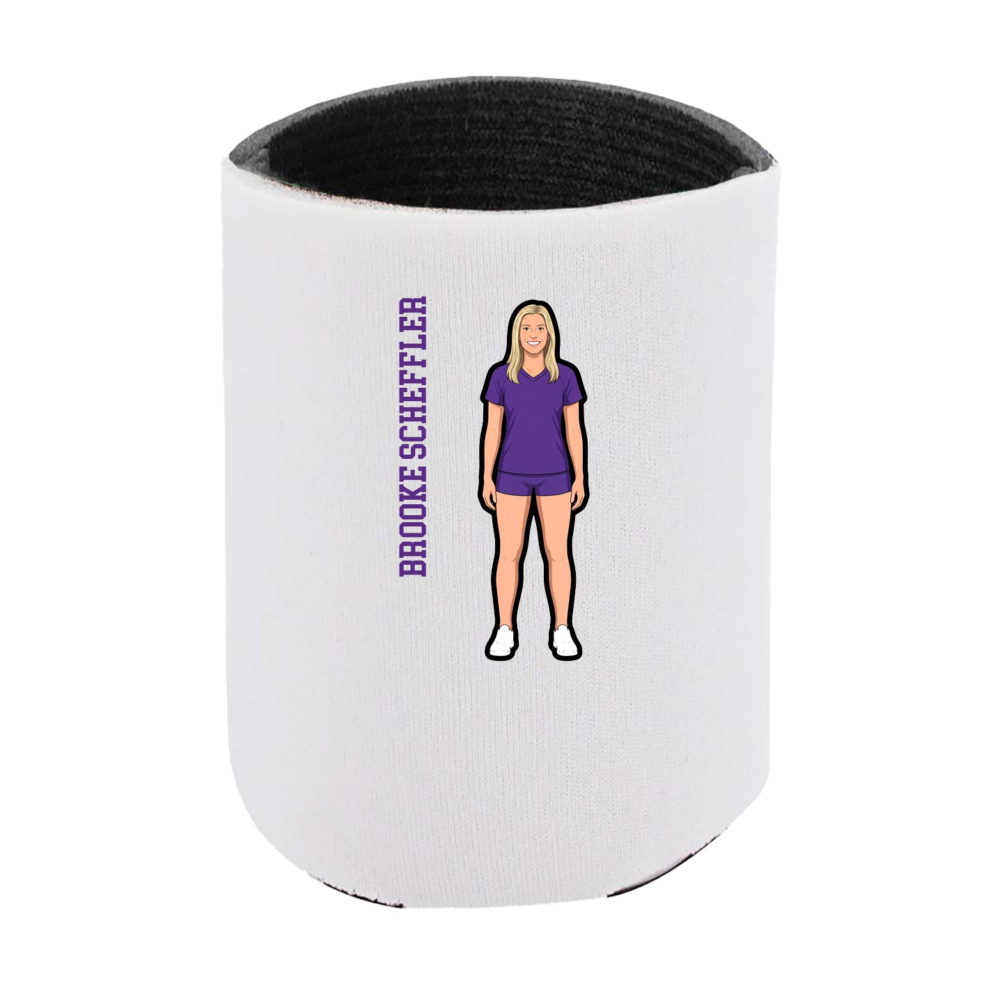 Can Holder — Name Vertical in White