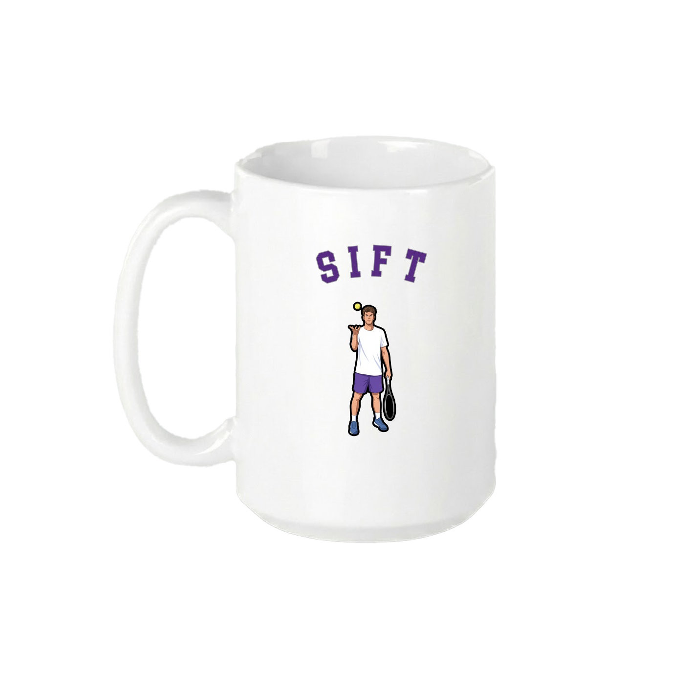 15oz Coffee Mug — Shirsey Arch in White