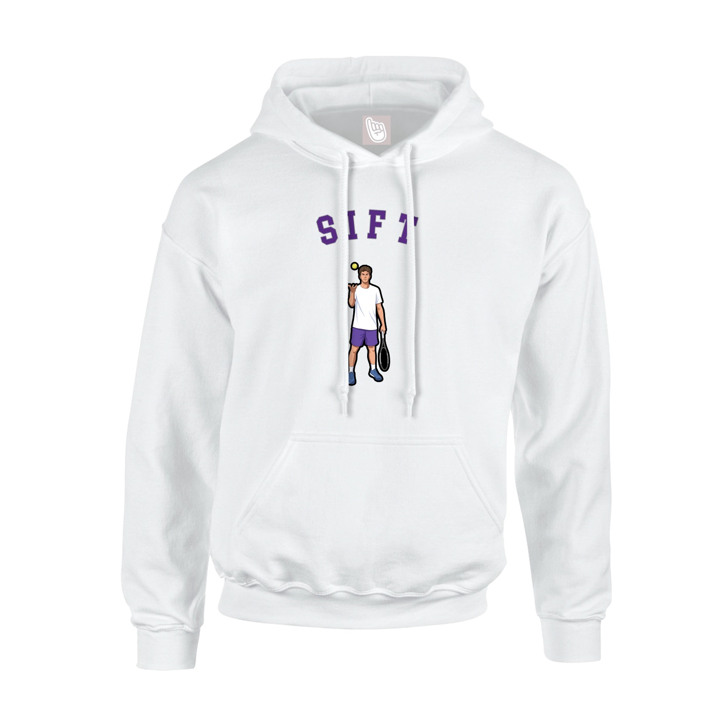 Youth Hoodie — Shirsey Arch in White