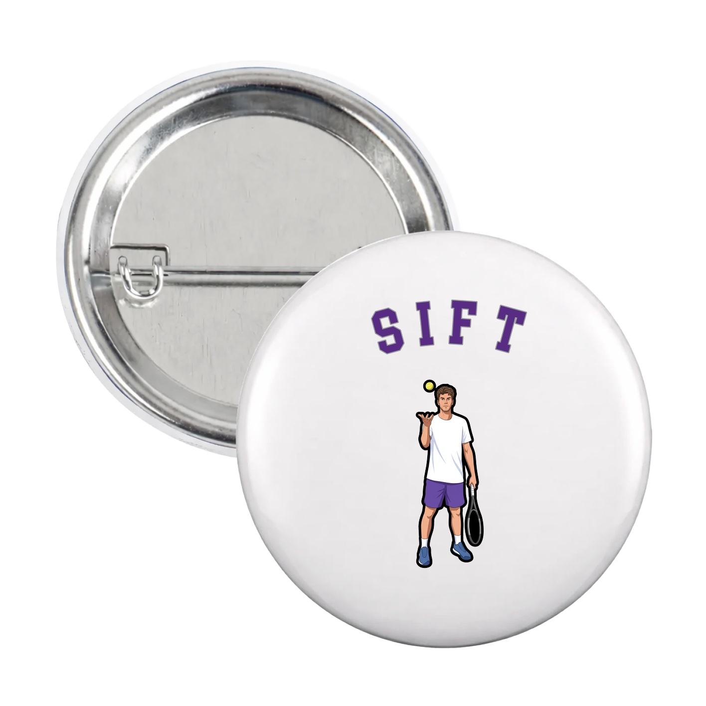 Game Day Button — Shirsey Arch in White