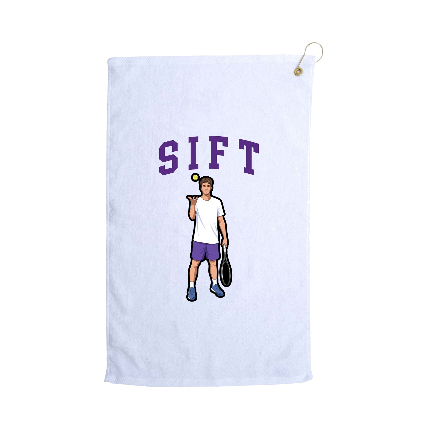 Golf Towel — Shirsey in White