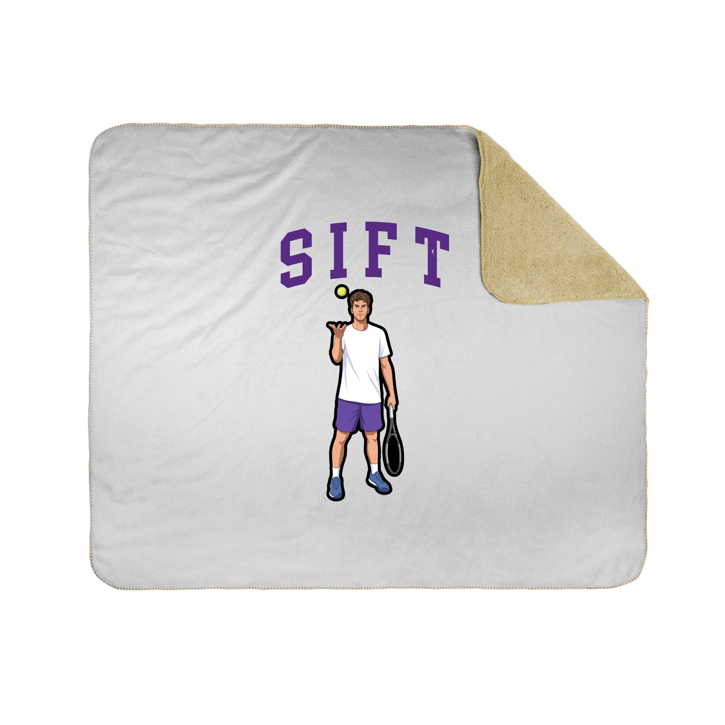 Throw Blanket — Shirsey in White